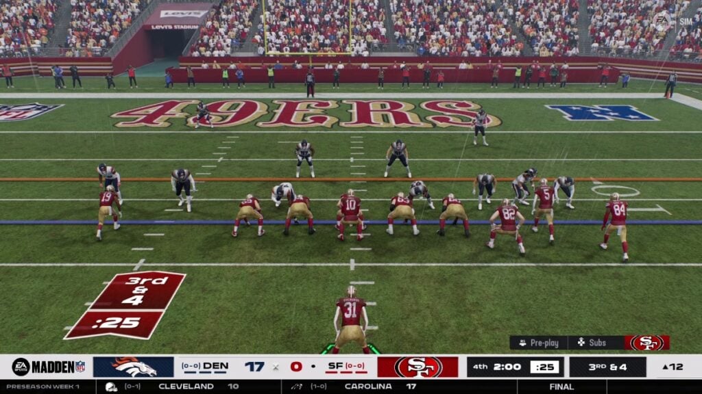 Broncos vs 49ers