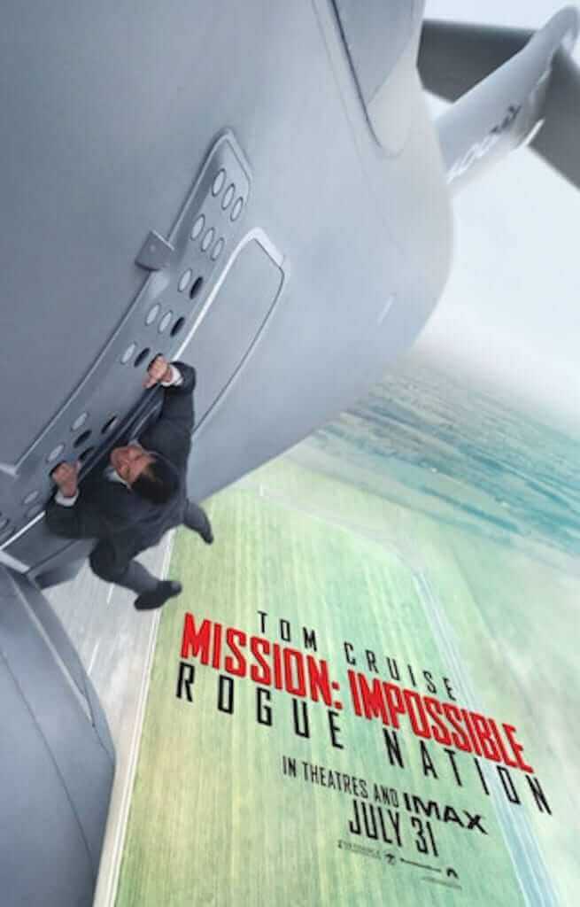 The poster for Mission Impossible Rogue Nation