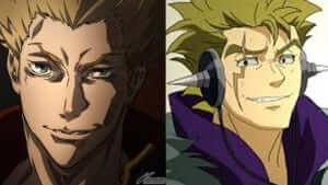 Don't try and tell me Flemming (left) and Laxus (right) aren't the same person. Especially with the whole thunder/lightning motif going on.