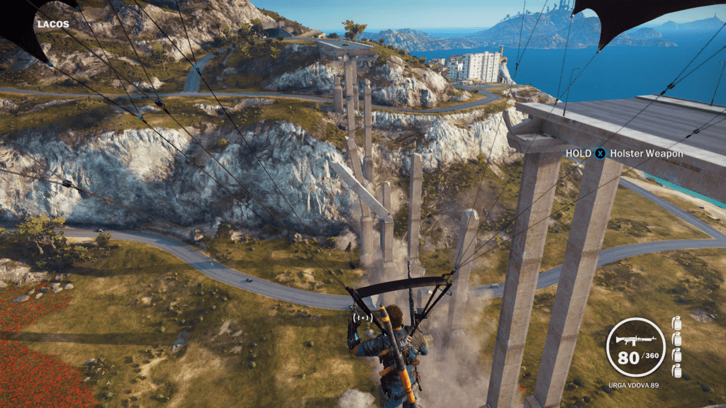 Blowing up bridges in Just Cause 3