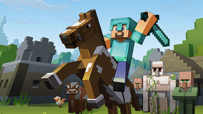 The featured hit game Minecraft finally makes it way to the Wii U.
