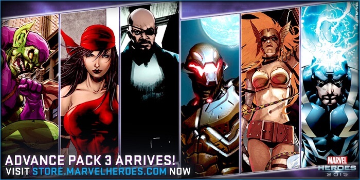 The Advance Pack 3 includes seven new heroes and villains that will be released throughout the year.