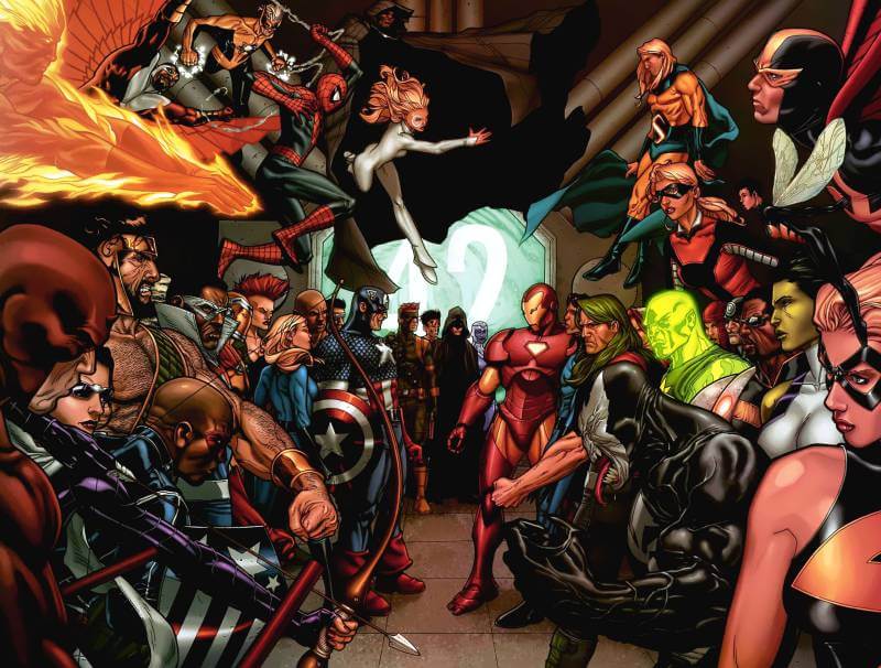 This image from the first Civil War shows us what kind of battle to expect in Civil War 2. 