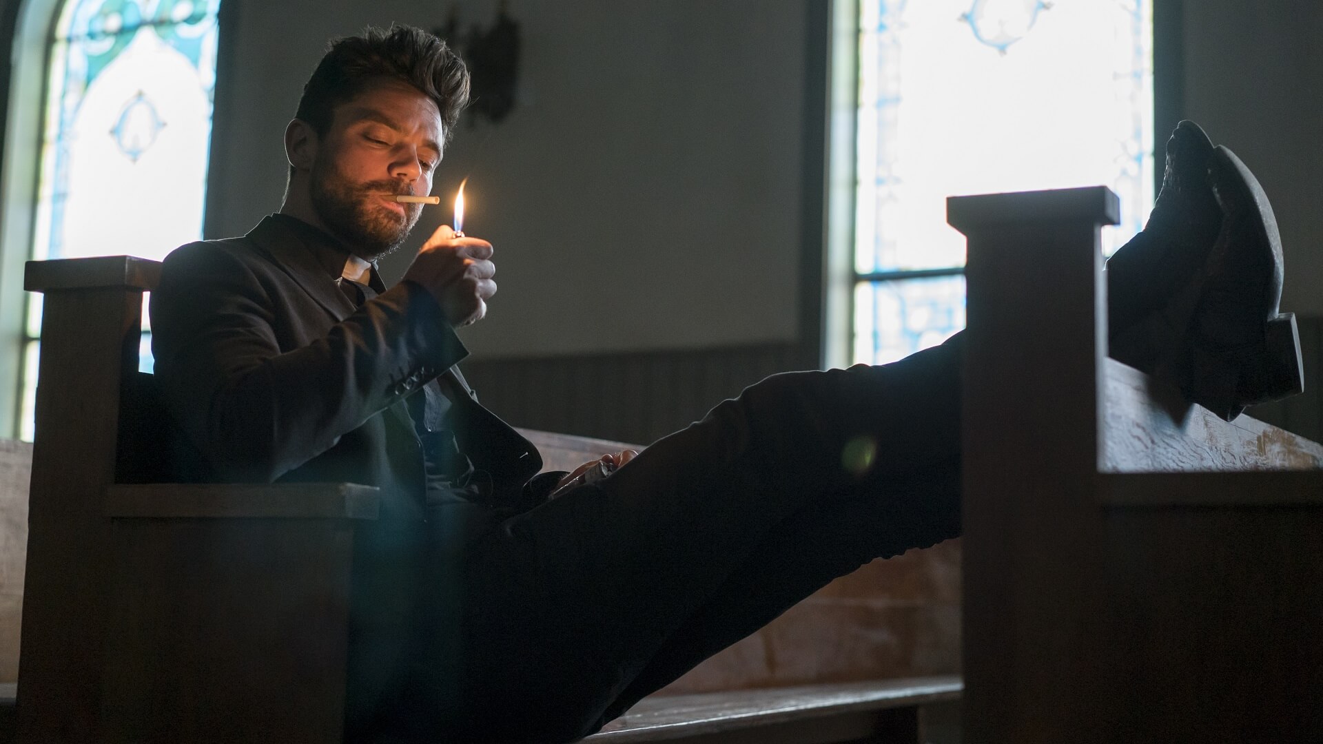 Dominic Cooper as Jesse Custer in Preacher