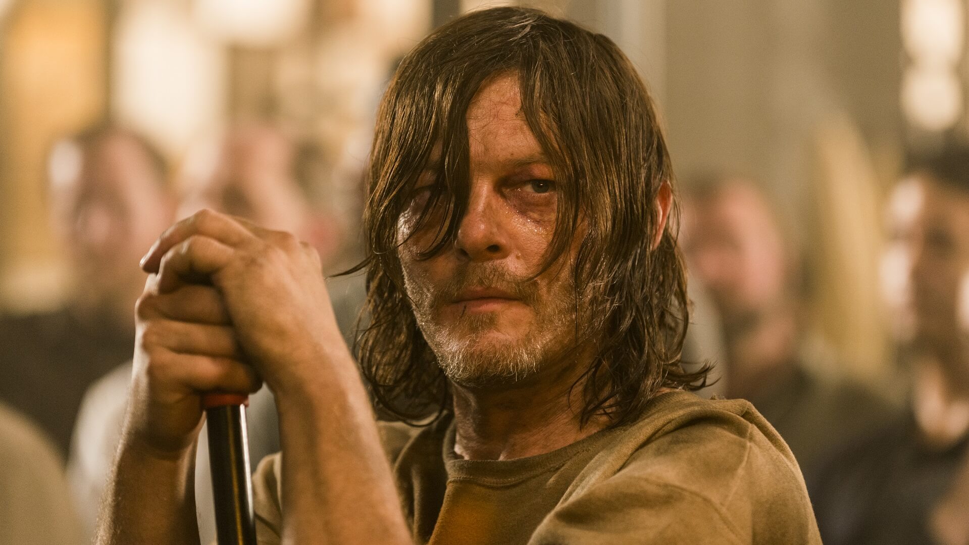 Daryl on The Walking Dead Sing me a Song episode