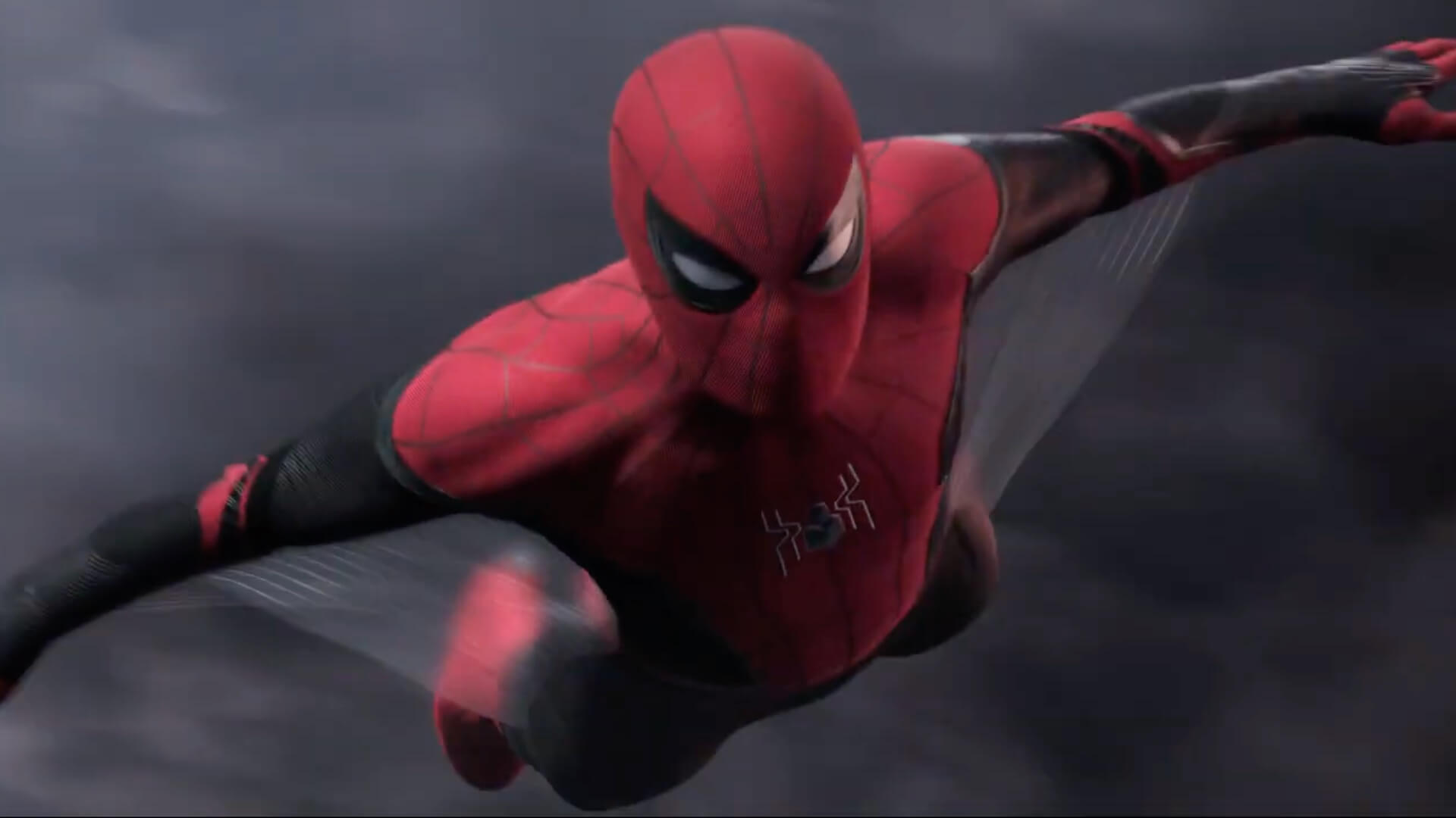 Spider-Man: Far From Home gliding scene
