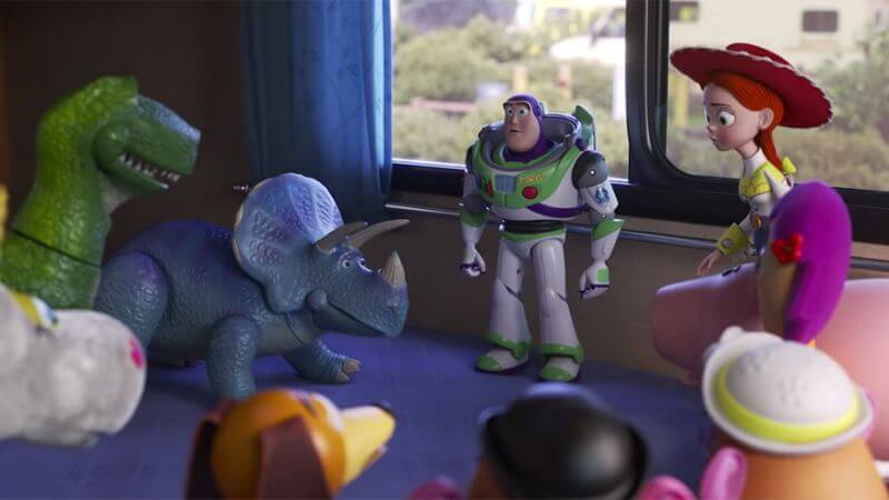 Toy Story 4 buzz, jessie and company talking