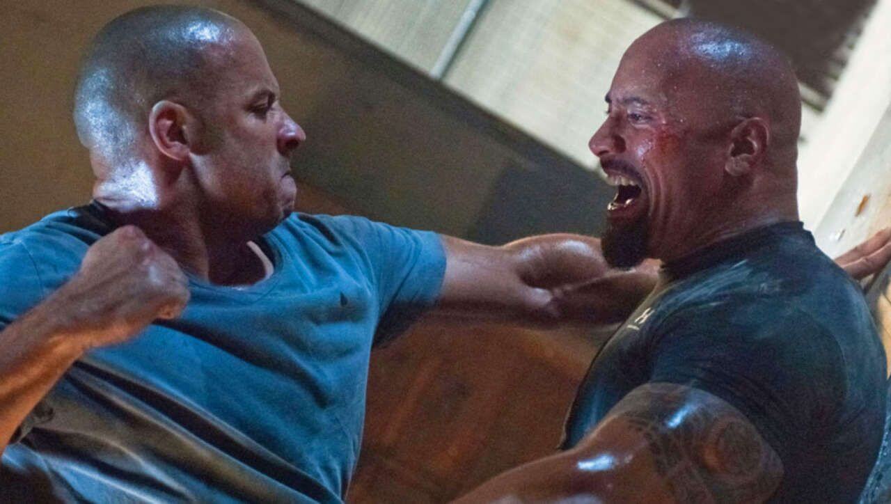 Hobbs and Shaw start The Rock facing Vin Disel in Fast film