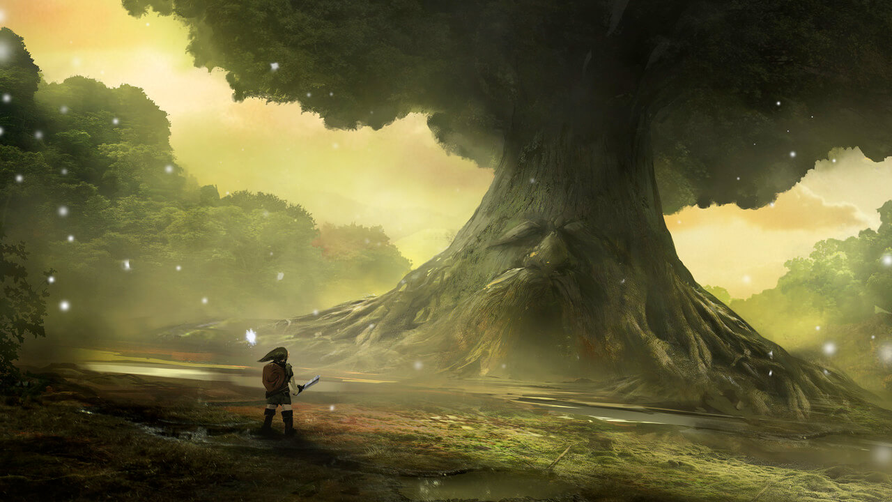 Ocarina of Time Lost Woods Artwork