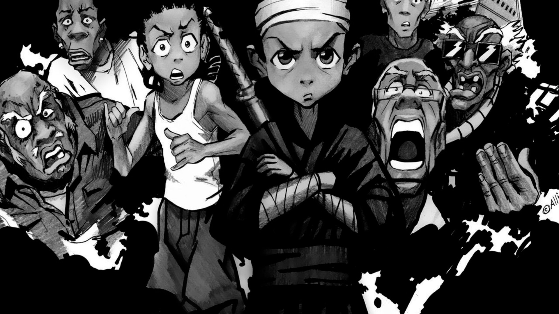 The Boondocks Anime Poster 3Canvas Painting Posters And Prints Wall Art  Pictures for Living Room Bedroom Decor 16x24inch40x60cm  Amazonca Home