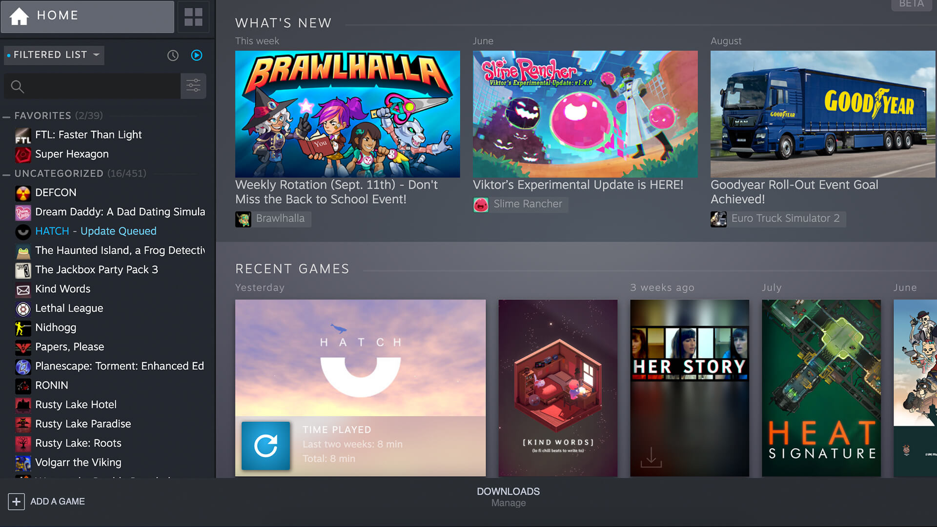 Steam Library Beta Brings New Look For Games