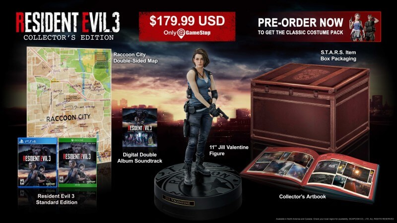 Resident Evil 3 Collector's Edition Exclusive GameStop