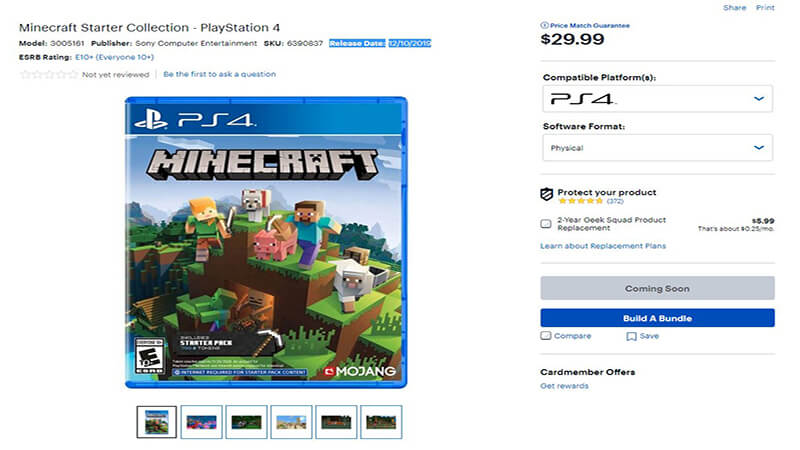 Minecraft Bedrock for PS4 leaked by Best Buy | The Nerd Stash