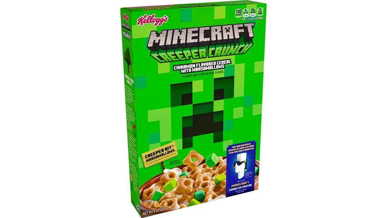 Kellogg's Minecraft Cereal Now Available