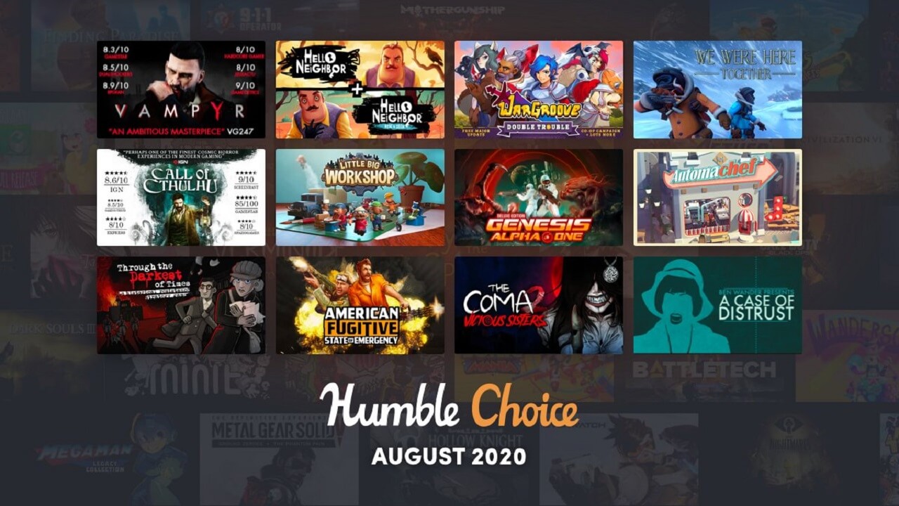 Humble Bundle Reveals July Choice Package 