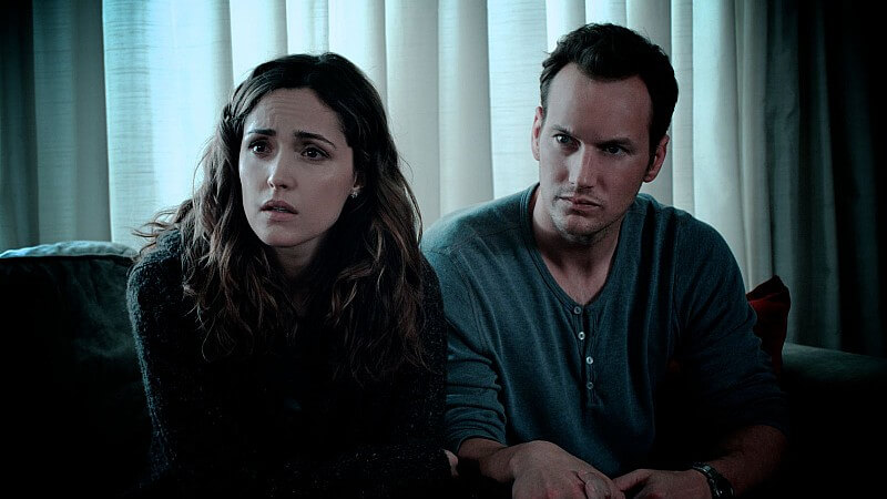 Rose Byrne and Patrick Wilson in Insidious