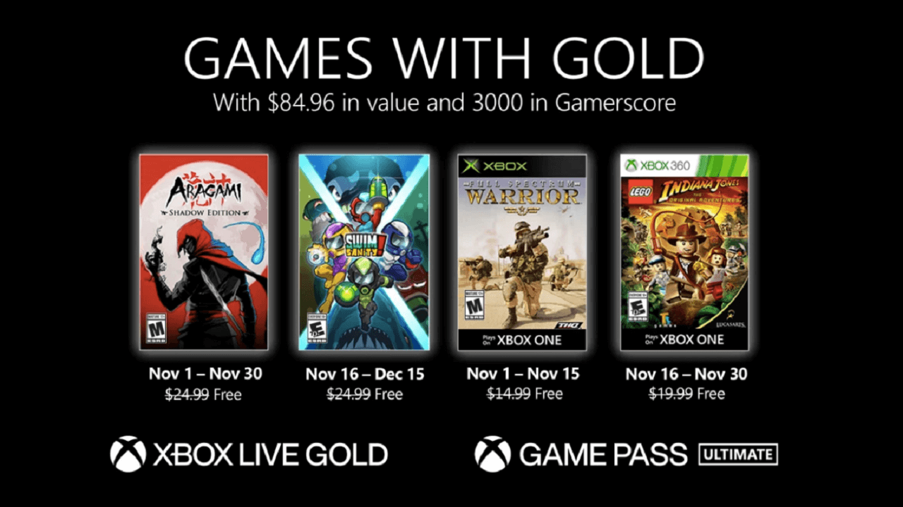 November 2020 Games with Gold