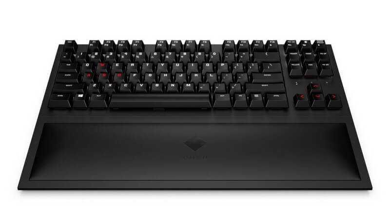 Omen Spacer picture of keyboard with palm rest