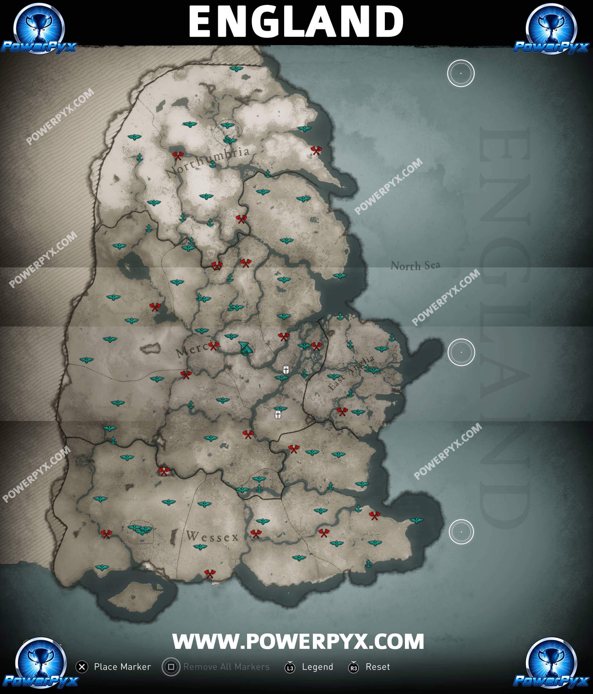 Valhalla Full Map England