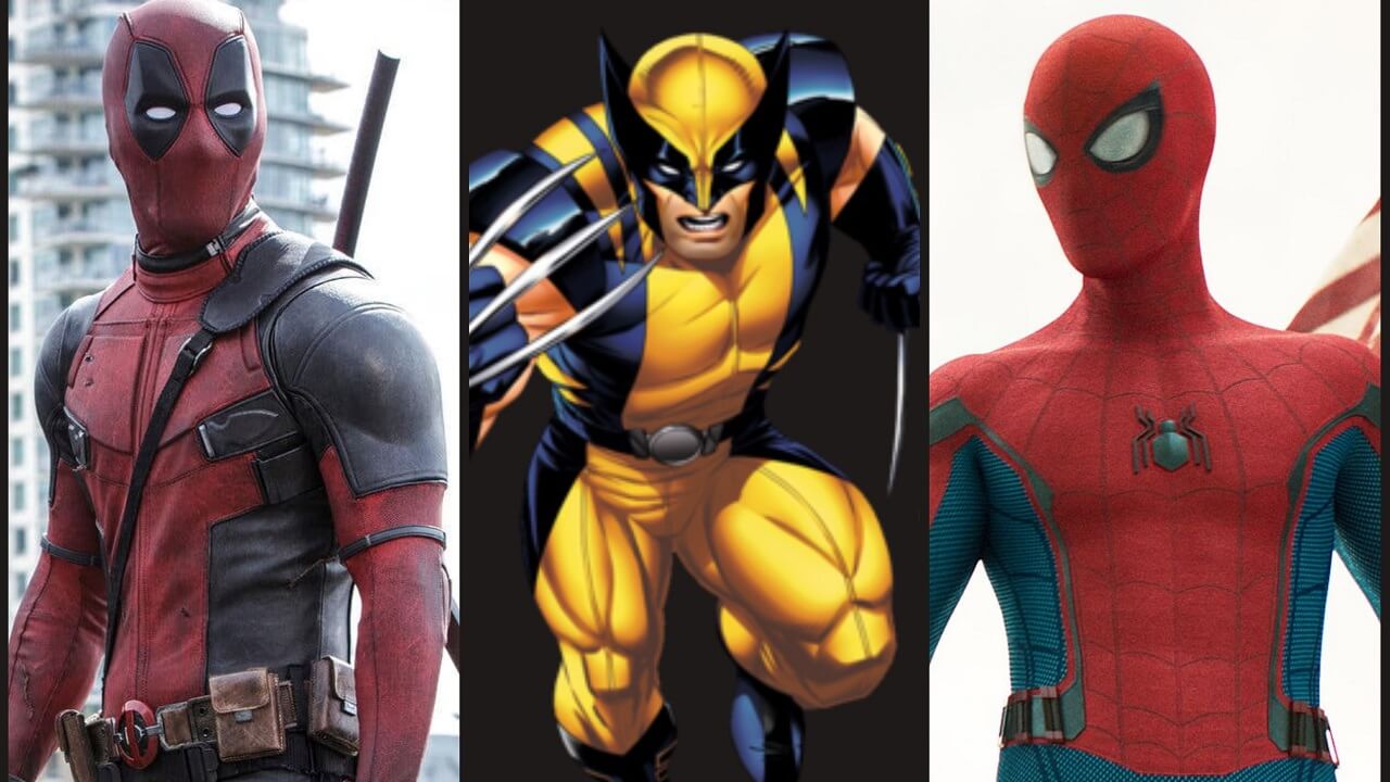 Deadpool, Wolverine, and Spiderman drinks
