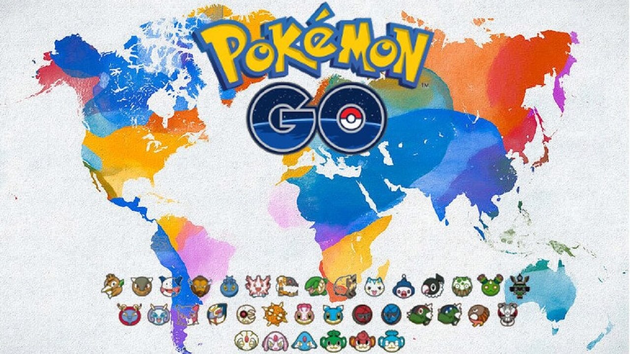 Regional Pokemon Sprites Map