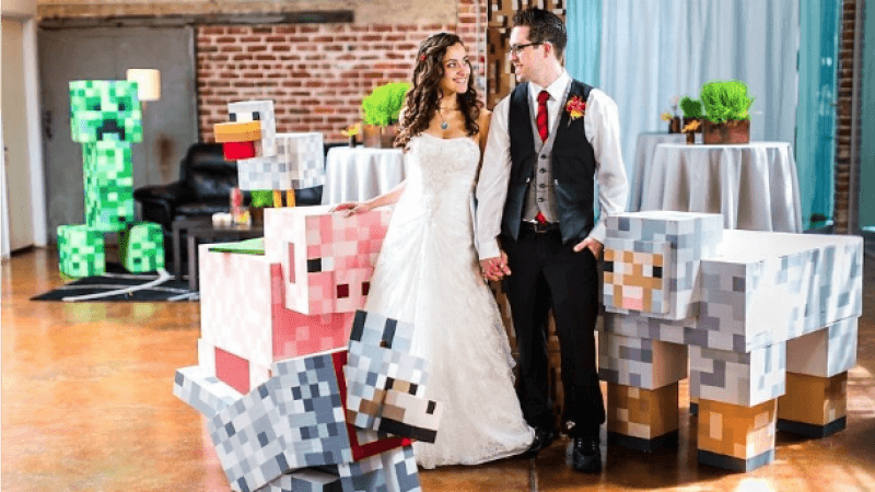 Minecraft wedding