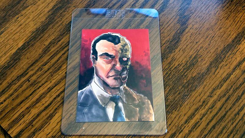 Photo of Artist Select Card of Two Face from Batman