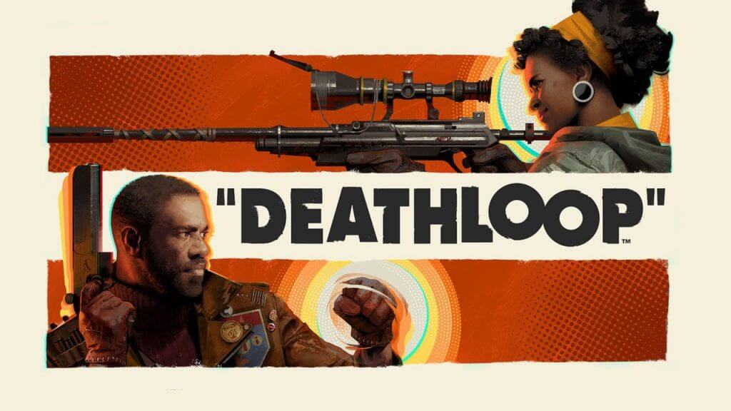deathloop image of main characters on opposite sides of screen