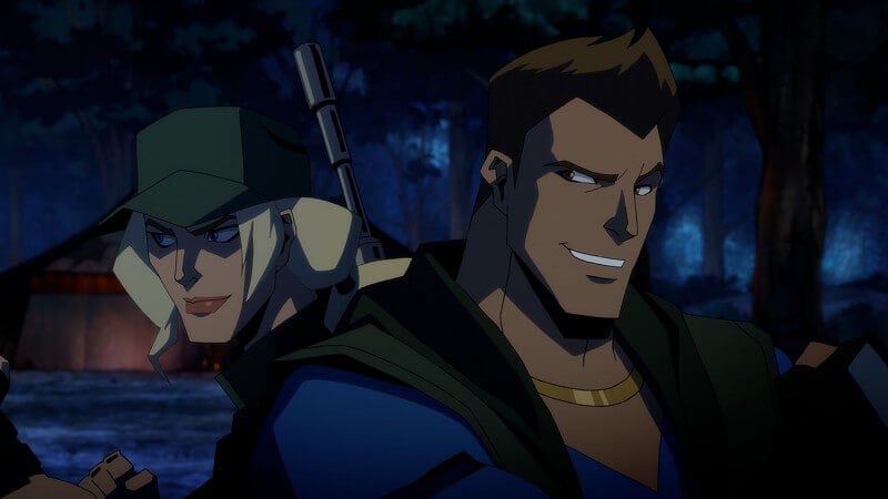 Johnny Cage and Sonya Blade in Mortal Kombat Legends: Battles of the Realms