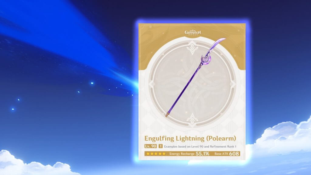 Genshin-Impact 2.1 How to get Engulfing Lightning Polearm