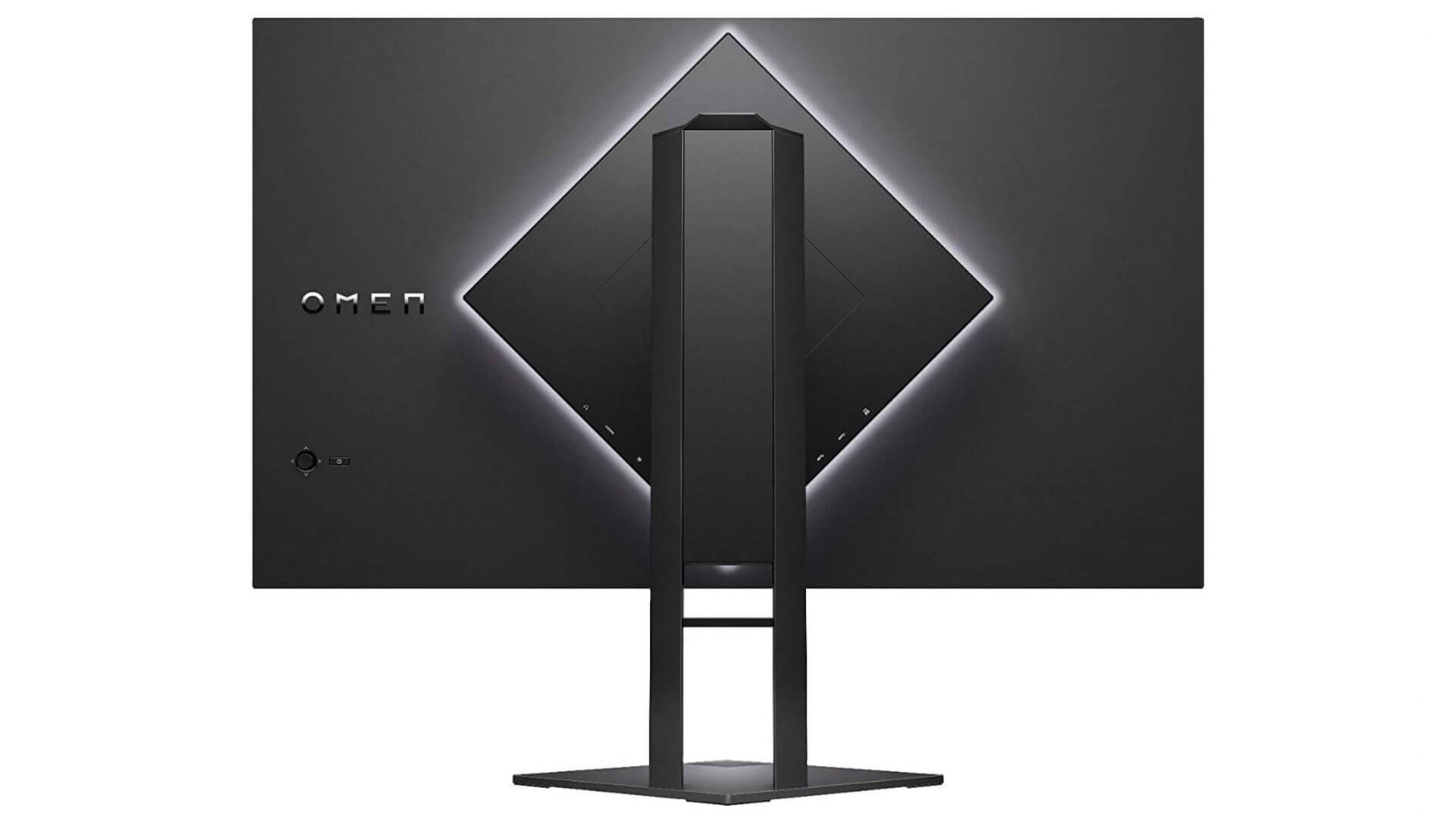 BAck view of the HP Omen 27i gaming monitor