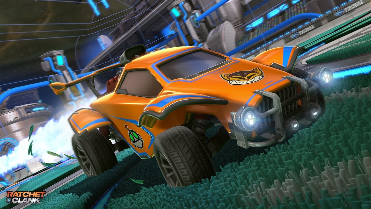 Rocket League PlayStation Ratchet and Clank Cosmetics