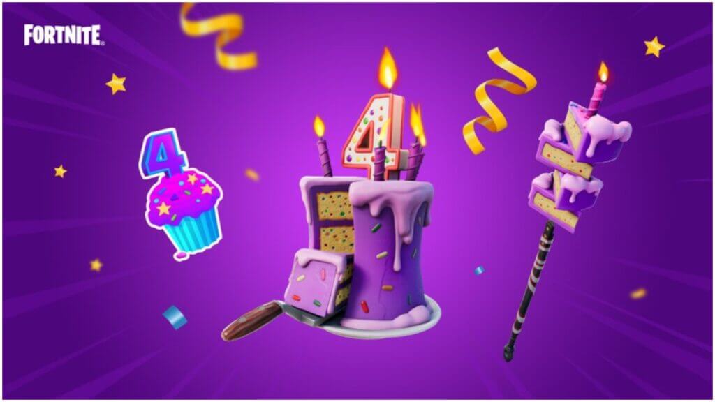 Cosmetics Available As Part of the Fortnite Fourth Anniversary Celebrations