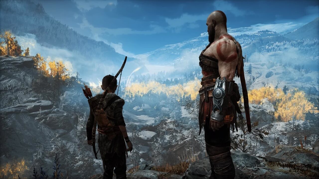 God of War: Ragnarok ragnarok trailer Kratos and Son observing horizon
