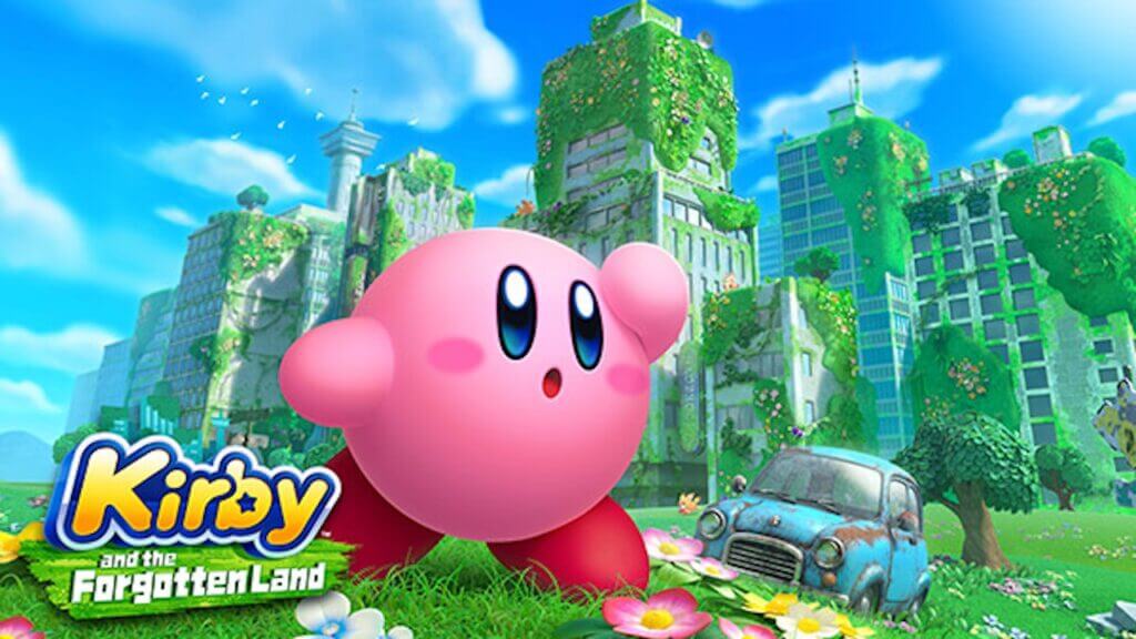 Kirby and the Forgotten Land, the first 3D Kirby game, for Nintendo Switch.