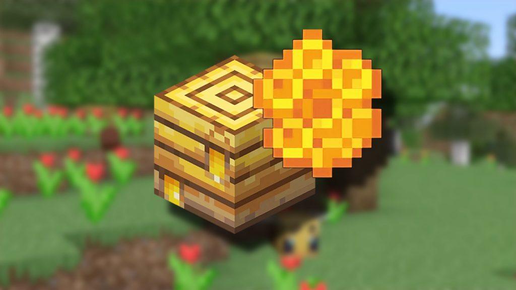 honeycomb and beehive in minecraft