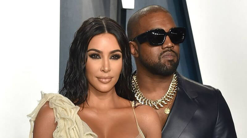 Kim kardashian and Kanye West.