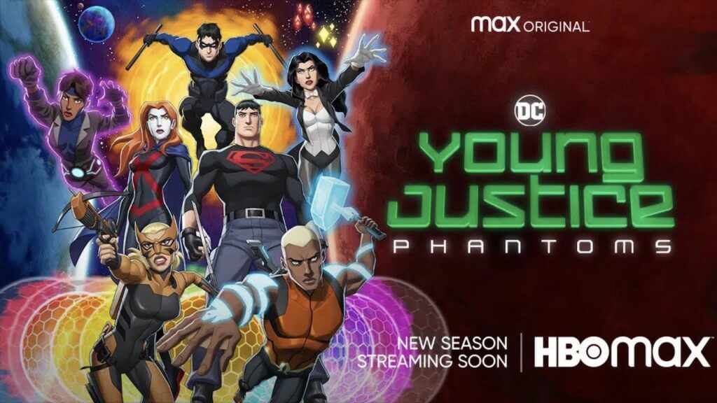 Young Justice cover image, Young Justice season 4 hiatus, Young Justice: Phantoms return