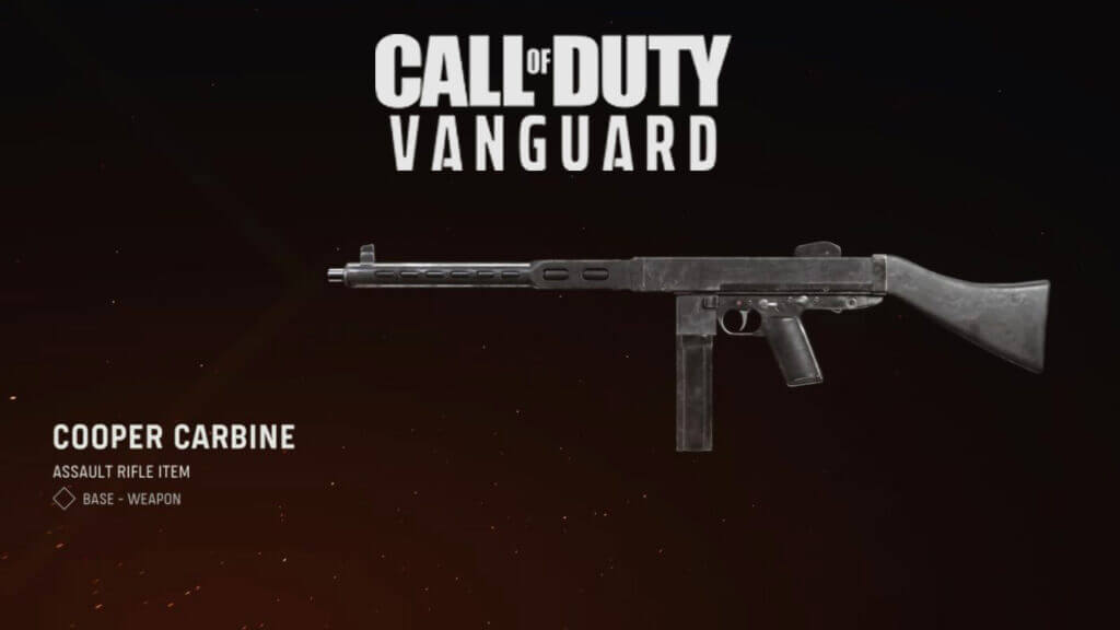 Call of Duty Vanguard Cooper Carbine
