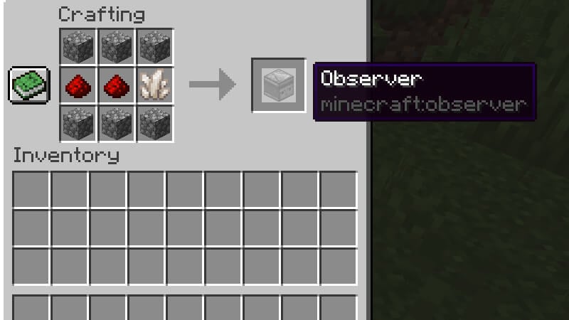 Minecraft Craft Observer
