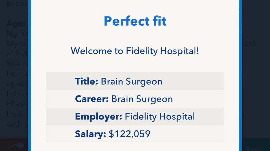 BitLife Brain Surgeon Job