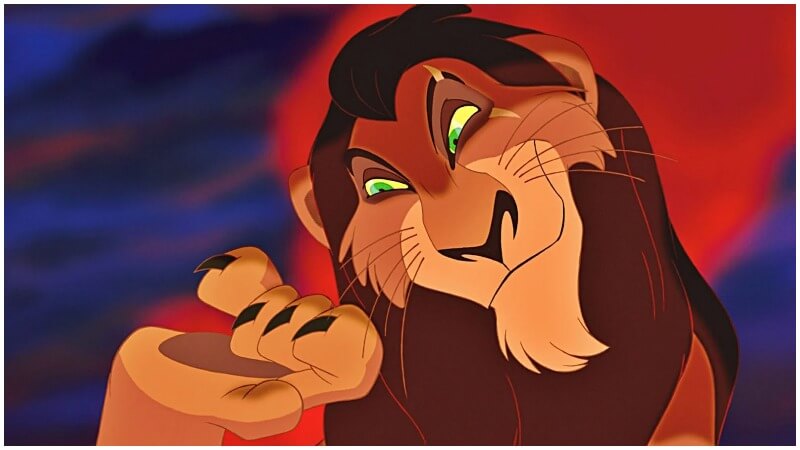 Screenshot of the Disney Villain Scar from The Lion King