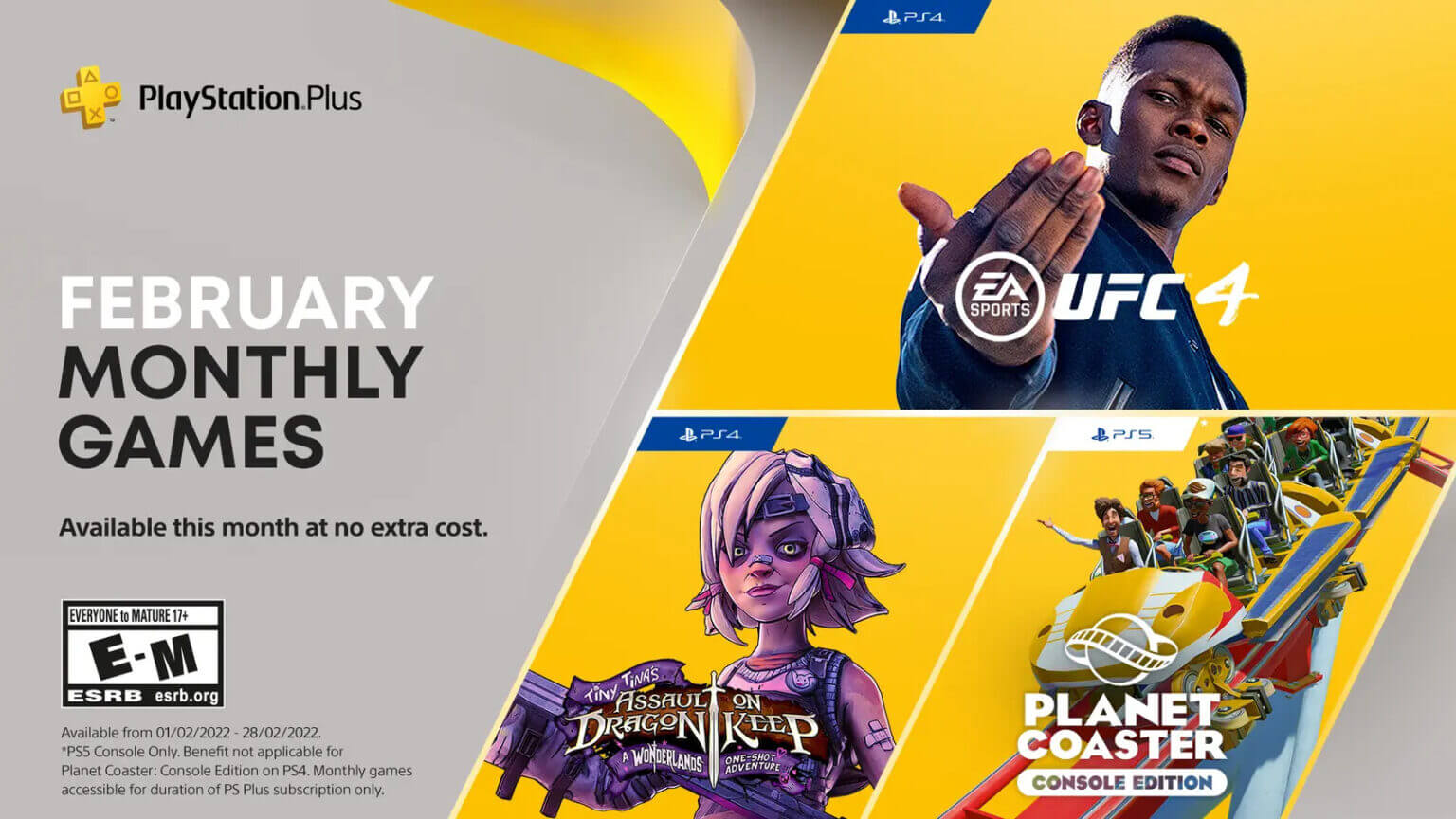 February 2022 PS Plus Games