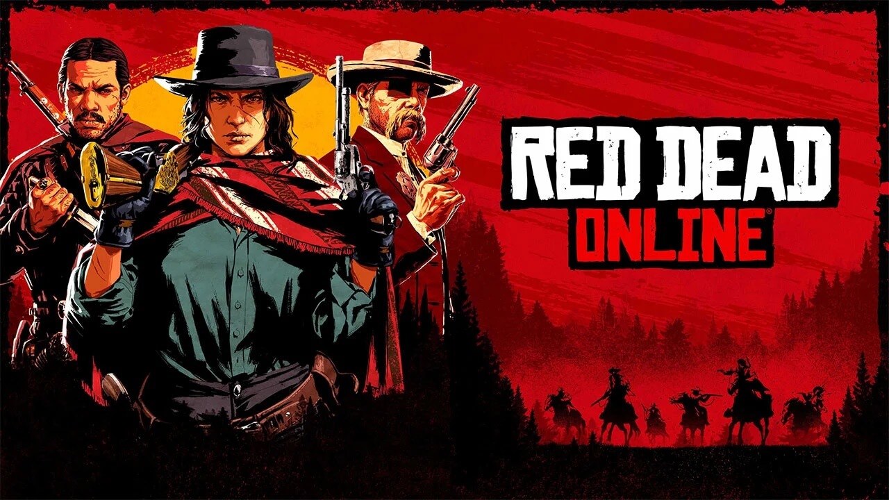 Red Dead Online title next to characters, Rockstar backlash