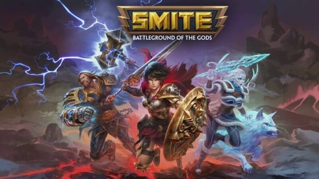 Smite font next to characters, SMITE World Championship