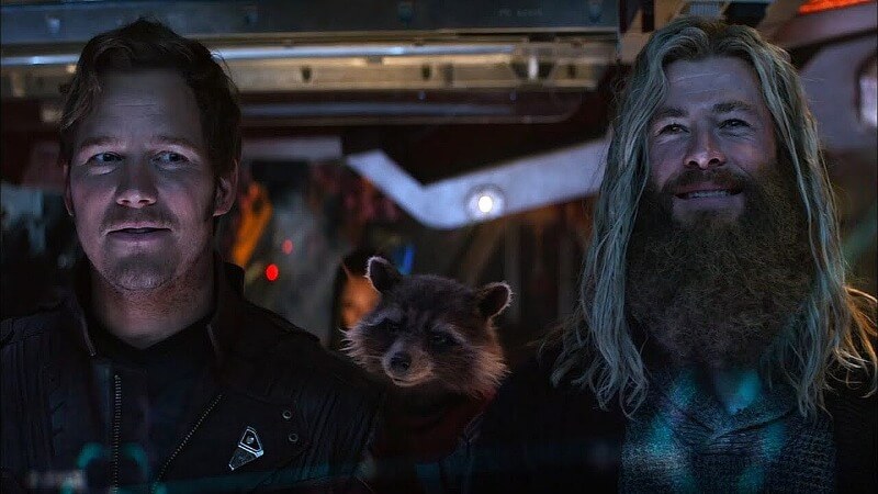 Thor and Star Lord in Endgame