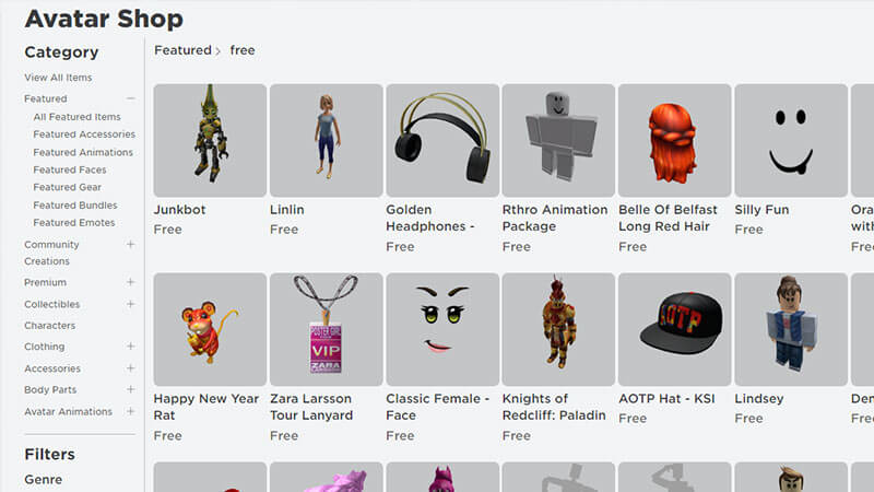 Roblox Free Items  Hair Clothes  More July 2023  Try Hard Guides