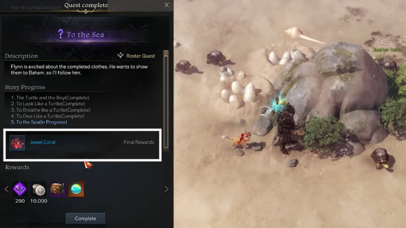 Lost Ark Turtle Mount Guide Jewel Coral