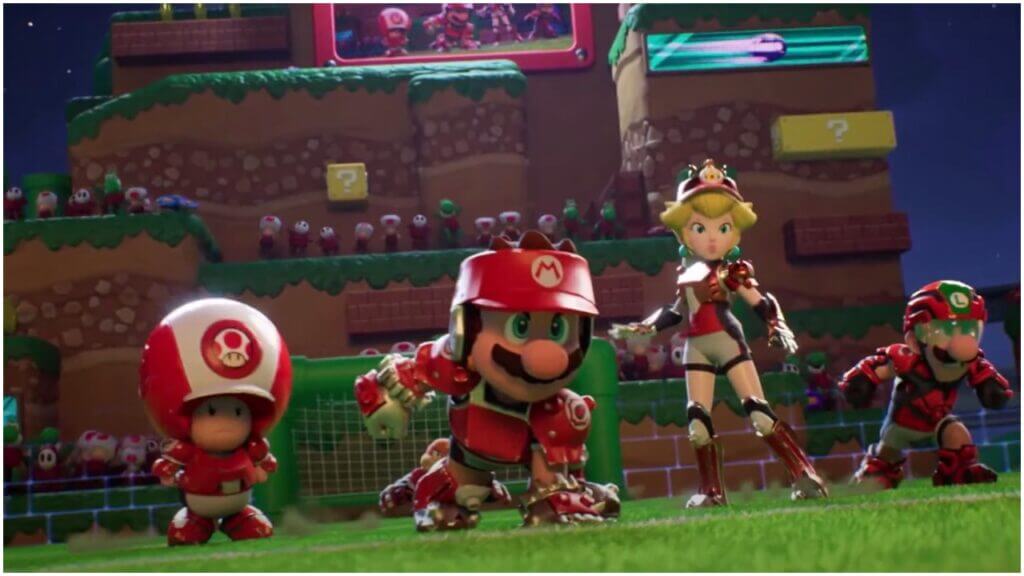 Mario Strikers Battle League In-Game Trailer Screenshot