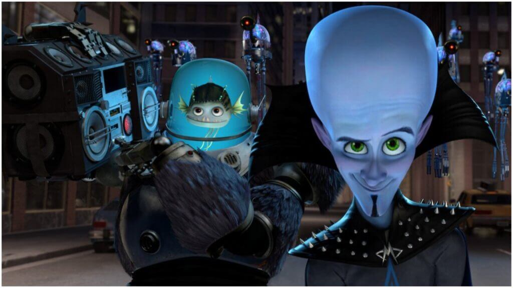 Megamind Movie Screenshot Featuring Megamind and Minion - Megamind Series Annoucement Featured Image